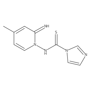N-(2-Imino-4-methyl-1(2H)-pyridinyl)-1H-imidazole-1-carbothioamide Structure