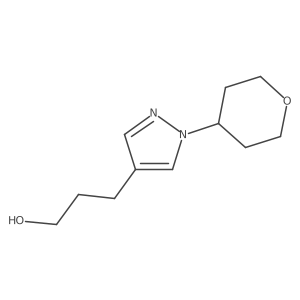 3-[1-(oxan-4-yl)-1H-pyrazol-4-yl]propan-1-ol Structure