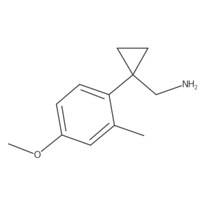 [1-(4-Methoxy-2-methylphenyl)cyclopropyl]methanamine Structure