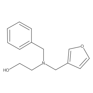 2-(Benzyl-(3-furylmethyl)amino)ethanol结构式