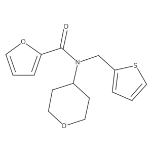 N-(tetrahydro-2H-pyran-4-yl)-N-(thiophen-2-ylmethyl)furan-2-carboxamide Structure