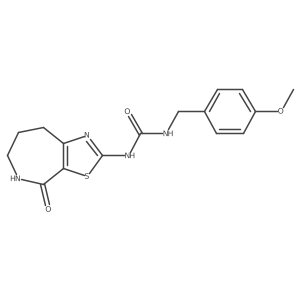1-(4-methoxybenzyl)-3-(4-oxo-5,6,7,8-tetrahydro-4H-thiazolo[5,4-c]azepin-2-yl)urea结构式