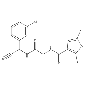 N-[(3-chlorophenyl)(cyano)methyl]-2-[(2,5-dimethylfuran-3-yl)formamido]acetamide结构式