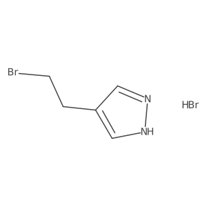 4-(2-bromoethyl)-1H-pyrazole hydrobromide结构式