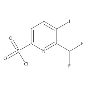 2-(Difluoromethyl)-3-iodopyridine-6-sulfonyl chloride结构式