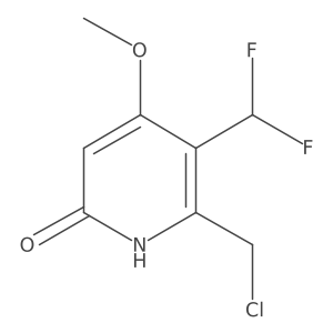 2-(Chloromethyl)-3-(difluoromethyl)-6-hydroxy-4-methoxypyridine Structure