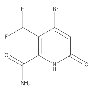4-Bromo-3-(difluoromethyl)-6-hydroxypicolinamide结构式