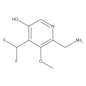 2-(Aminomethyl)-4-(difluoromethyl)-5-hydroxy-3-methoxypyridine结构式