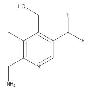 2-(Aminomethyl)-5-(difluoromethyl)-3-methylpyridine-4-methanol Structure
