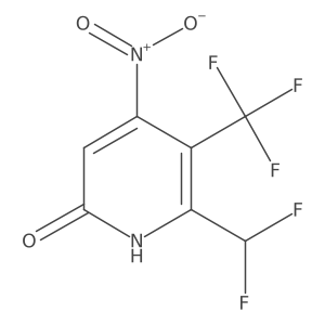 2-(Difluoromethyl)-6-hydroxy-4-nitro-3-(trifluoromethyl)pyridine Structure