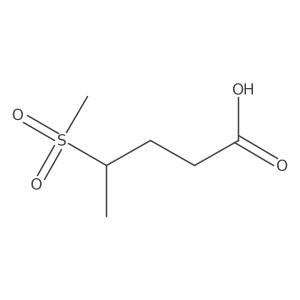 4-Methanesulfonylpentanoic acid结构式