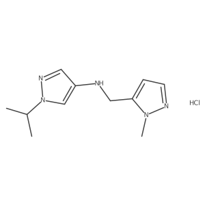 1-isopropyl-N-[(1-methyl-1H-pyrazol-5-yl)methyl]-1H-pyrazol-4-amine Structure