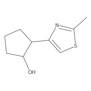 2-(2-Methyl-1,3-thiazol-4-yl)cyclopentan-1-ol结构式