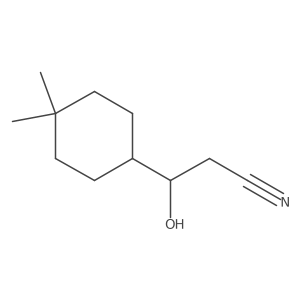 3-(4,4-Dimethylcyclohexyl)-3-hydroxypropanenitrile结构式