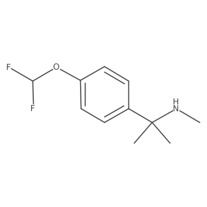 {2-[4-(Difluoromethoxy)phenyl]propan-2-yl}(methyl)amine结构式