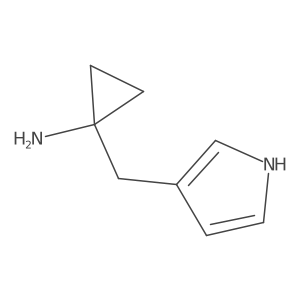 1-[(1H-pyrrol-3-yl)methyl]cyclopropan-1-amine Structure