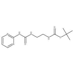 Tert-butyl (2-(3-(pyrimidin-2-yl)ureido)ethyl)carbamate Structure