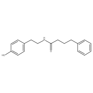 N-[2-(4-Hydroxyphenyl)ethyl]benzenebutanamide结构式