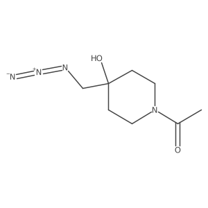 1-(4-(Azidomethyl)-4-hydroxypiperidin-1-yl)ethan-1-one结构式
