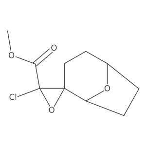Methyl 3'-chloro-8-oxaspiro[bicyclo[3.2.1]octane-2,2'-oxirane]-3'-carboxylate Structure