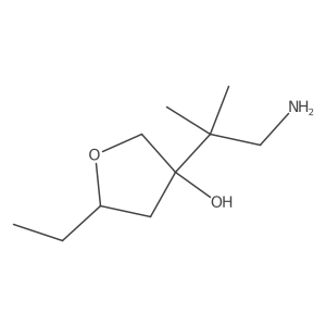 3-(1-Amino-2-methylpropan-2-yl)-5-ethyloxolan-3-ol Structure