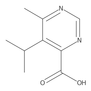 6-Methyl-5-(propan-2-yl)pyrimidine-4-carboxylic acid Structure