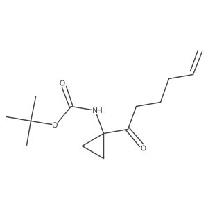 tert-butyl N-[1-(hex-5-enoyl)cyclopropyl]carbamate结构式