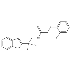 N-(2-(benzofuran-2-yl)-2-hydroxypropyl)-2-(2-fluorophenoxy)acetamide Structure