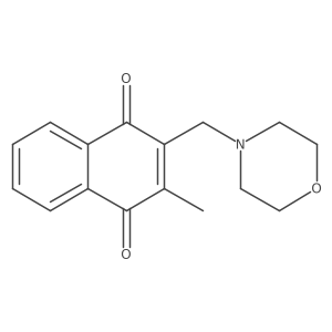 2-Methyl-3-(4-morpholinylmethyl)-1,4-naphthalenedione结构式