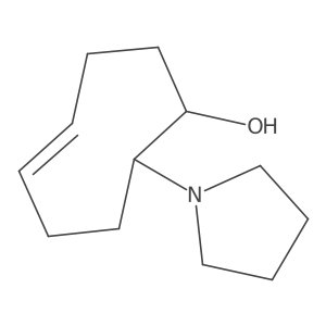 (4Z)-8-(Pyrrolidin-1-yl)cyclooct-4-en-1-ol结构式
