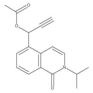 1-(2-Isopropyl-1-oxo-1,2-dihydroisoquinolin-5-yl)prop-2-yn-1-yl acetate Structure