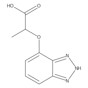 2-(2H-benzotriazol-4-yloxy)propanoic acid结构式