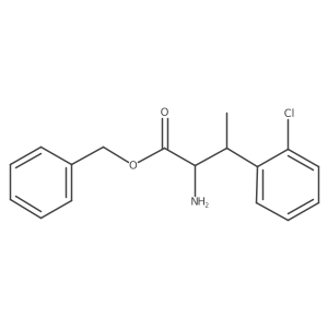 Benzyl 2-amino-3-(2-chlorophenyl)butanoate结构式