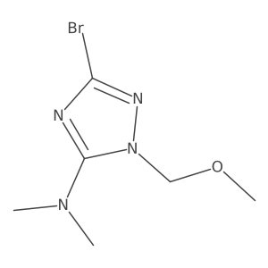 3-Bromo-1-(methoxymethyl)-n,n-dimethyl-1h-1,2,4-triazol-5-amine结构式