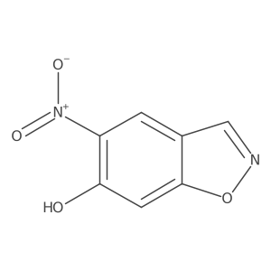 5-Nitrobenzo[d]isoxazol-6-ol结构式