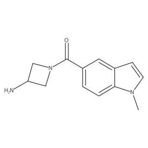 (3-aminoazetidin-1-yl)(1-methyl-1H-indol-5-yl)methanone Structure