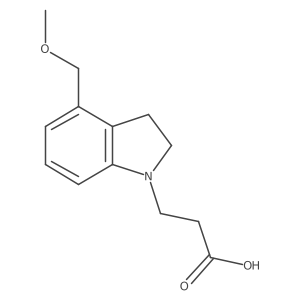 3-(4-(Methoxymethyl)indolin-1-yl)propanoic acid Structure