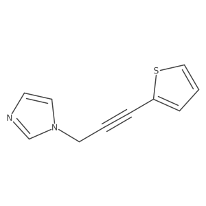 1-[3-(thiophen-2-yl)prop-2-yn-1-yl]-1H-imidazole结构式