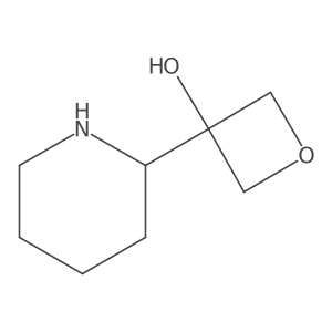 3-(Piperidin-2-yl)oxetan-3-ol结构式