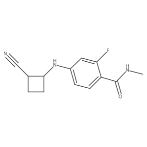 4-(2-Cyano-cyclobutylamino)-2-fluoro-N-methyl-benzamide结构式