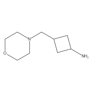(1r,3r)-3-[(Morpholin-4-yl)methyl]cyclobutan-1-amine结构式