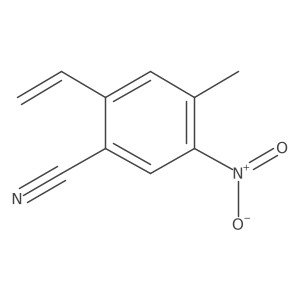 4-Methyl-5-nitro-2-vinylbenzonitrile结构式