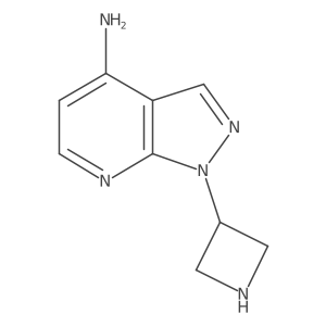 1-(azetidin-3-yl)-1H-pyrazolo[3,4-b]pyridin-4-amine结构式
