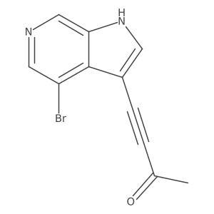 4-{4-bromo-1H-pyrrolo[2,3-c]pyridin-3-yl}but-3-yn-2-one Structure