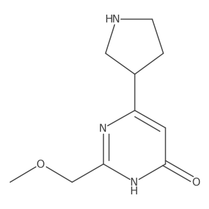 2-(Methoxymethyl)-6-(pyrrolidin-3-yl)pyrimidin-4-ol结构式