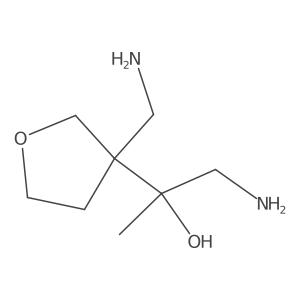 1-Amino-2-[3-(aminomethyl)oxolan-3-yl]propan-2-ol Structure