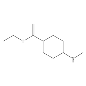 4-(1-ethoxyethenyl)-N-methylcyclohexan-1-amine结构式