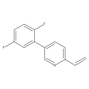 5-(2,5-Difluorophenyl)pyridine-2-carbaldehyde Structure
