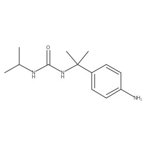 1-[2-(4-Aminophenyl)propan-2-yl]-3-(propan-2-yl)urea结构式