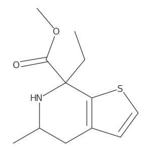 methyl 7-ethyl-5-methyl-4H,5H,6H,7H-thieno[2,3-c]pyridine-7-carboxylate结构式